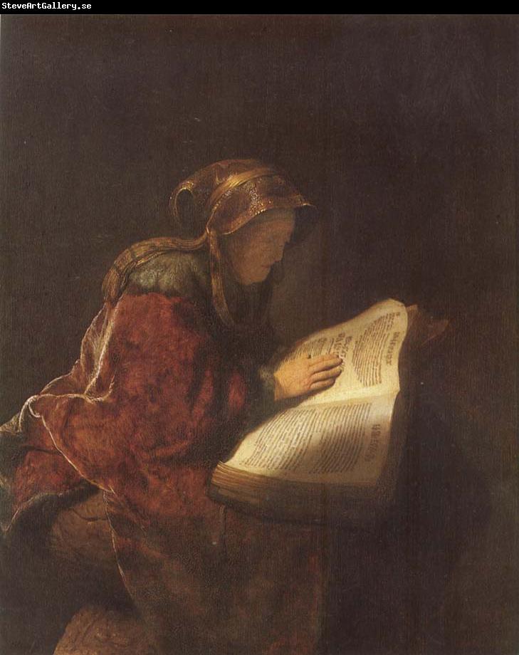 REMBRANDT Harmenszoon van Rijn Rembrandt-s Mother as the Biblical Prophetess Hannab